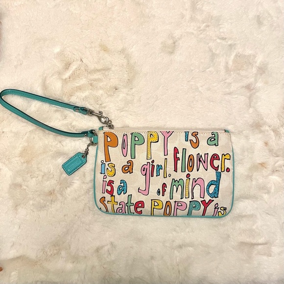 Coach Poppy Colorful Wristlet - Picture 2 of 9